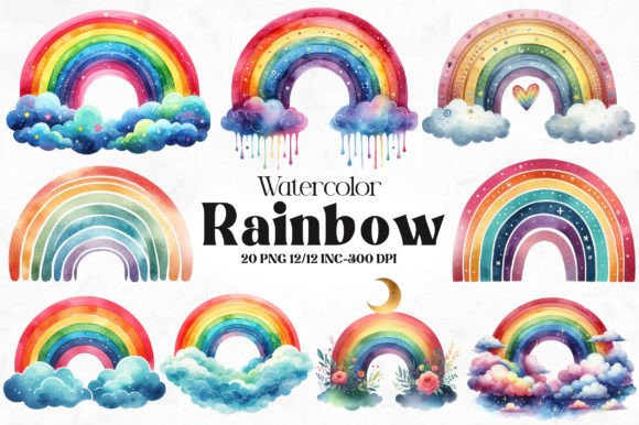 Download Watercolor Rainbow Clipart - Rainbow clipart Collection