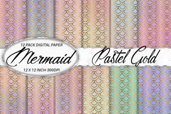 Download Mermaid Scales Digital Paper Background - Premium Resources