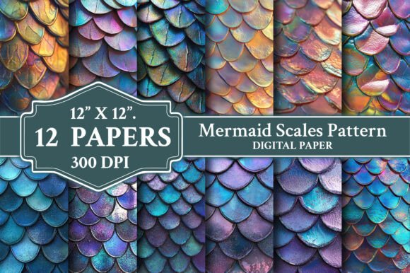 Download Mermaid Scales Pattern Backgrounds - Premium Resources