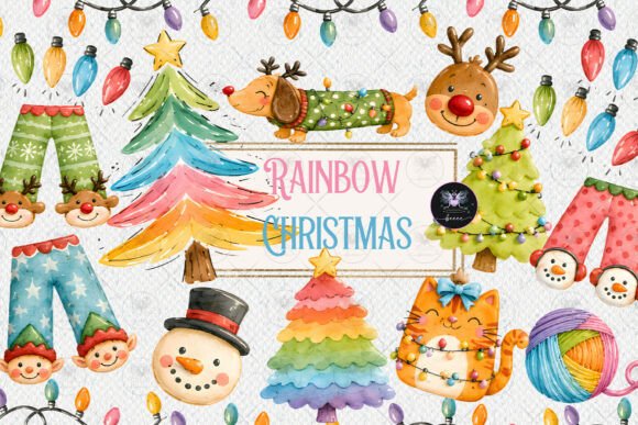 Download Christmas Rainbow Clipart - Rainbow clipart Collection