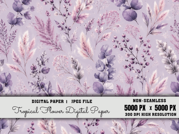 Download Hot Pink Floral Digital Paper,Flower - Hot pink Collection