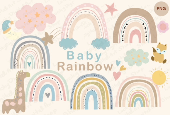 Download Baby Boho Rainbow Clipart - Rainbow clipart Collection