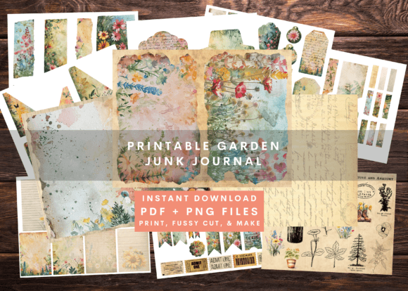 Download Garden Botany Printable Junk Journal - Botany Collection